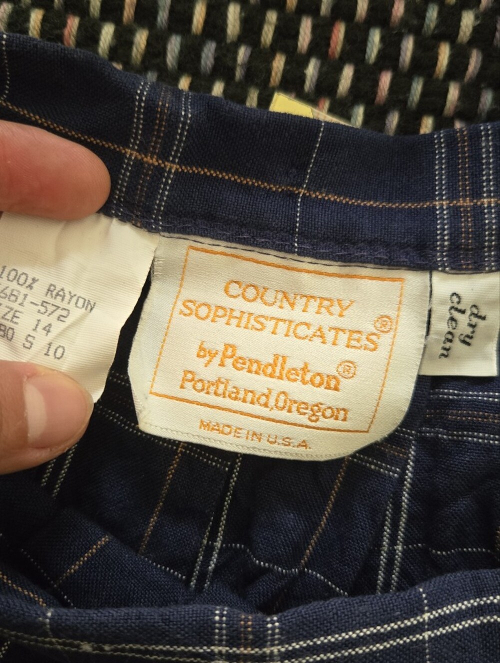 Pendleton Plaid Pleated Skirt - Picture 4 of 4